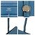 Hermès Portafoglio lungo Hermes Dogon GM Blu - vista 5