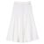 Falda Acampanada Chanel de Algodón Blanca Blanco - vista 2