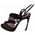 Décolleté Christian Dior in raso nero 12cm - vista 3