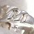 Hermès Hermes Boucle Cellier Sterling Silver Band Ring - view 8