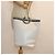 Céline Borsa a spalla CELINE in pelle bianca e argento Auth 86175 Bianco - vista 24