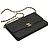 Chanel 1996 Borsa a Spalla Clutch Haute Couture in Satin Nero con 2 catene - vista 5