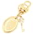 Louis Vuitton Gold Metal Keyring Golden  ref.1591379