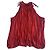 Top sin mangas de satén rojo Isabel Marant Roja