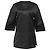 Céline Camiseta de cuello redondo oversized en algodón negro Celine