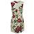 Vestido shift mini con estampado de rosas Dolce & Gabbana en algodón blanco