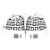 Givenchy  City 4G-Monogram Low-Top Sneakers in Black and White Leather - view 4