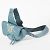 Borsa Saddle Christian Dior in pelle blu Bianco - vista 2