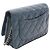 Wallet On Chain Portafoglio Chanel Con Catena Blu - vista 2