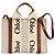 Borsa a spalla piccola Woody di Chloé Marrone Bianco