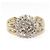 Autre Marque Cocktail ring in yellow gold and diamonds Silvery Golden - view 2