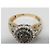 Autre Marque Cocktail ring in yellow gold and diamonds Silvery Golden - view 5