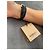 Bracciale Burberry in pelle intrecciata nera Nero - vista 4