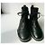 CHANEL Black quilted leather boots size 38 GOOD CONDITION - view 2