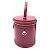 Borsa Louis Vuitton Monogram Vernis Cannes PM Rosso - vista 3