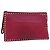 VALENTINO Borsa Clutch con Borchie in Pelle Rosa Oro Auth bs16650 D'oro