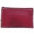 VALENTINO Borsa Clutch con Borchie in Pelle Rosa Oro Auth bs16650 D'oro - vista 13