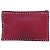 VALENTINO Borsa Clutch con Borchie in Pelle Rosa Oro Auth bs16650 D'oro - vista 2
