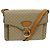 Céline CELINE Macadam Canvas Schultertasche Beige Gold Auth 86227 Golden