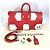 Borsa Boston in pelle Epi Louis Vuitton Rosso - vista 15