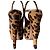 Décolleté aperti Prada in pony hair con stampa leopardata beige, marrone e nera. - vista 4