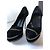 Pumps a piattaforma in suede nero con dettaglio zip GUCCI - vista 2