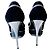Pumps a piattaforma in suede nero con dettaglio zip GUCCI - vista 3