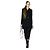Dior x Raf Simons Autunno 2015 Giacca Bar Lunga Nera Nero