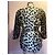 Blazer Thierry Mugler de seda estampado leopardo marrón Castaño - vista 3