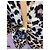 Blazer Thierry Mugler de seda estampado leopardo marrón Castaño - vista 4