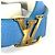Reversibler bicolor LV Gürtel mit Louis Vuitton Schnalle Weiß Blau - Ansicht 5