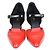 Chanel Rot/Schwarz Mary Jane Wedge Pumps