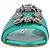 Manolo Blahnik Martamod Flat Verde - vista 4