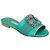 Manolo Blahnik Martamod Flat Verde - vista 2