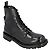 Alexander McQueen Smooth leather combat boots Black