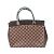 Borsa a Spalla Louis Vuitton Damier Rivoli MM Marrone Damier ebene