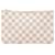 Pochete Louis Vuitton Damier Azur Neverfull MM branca Branco Lona  ref.1595229