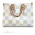 Borsa tote On the Go MM Damier Pastel Louis Vuitton Bianco