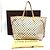Borsa tote Louis Vuitton Neverfull GM Bianco Blu - vista 18
