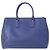 Borsa Galleria Grande Prada in pelle Saffiano blu - vista 2