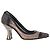 Fendi Colibri  Zucca FF Pump in Pelle e Rete Marrone