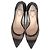 Fendi Colibri  Zucca FF Pump in Pelle e Rete Marrone - vista 3