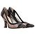Fendi Colibri  Zucca FF Pump in Pelle e Rete Marrone - vista 4
