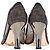 Fendi Colibri  Zucca FF Pump in Pelle e Rete Marrone - vista 5