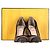 Fendi Colibri  Zucca FF Pump in Pelle e Rete Marrone - vista 7