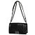 Chanel, borsa boy in pelle di agnello plissettata a zigzag Nero