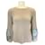 Beige / blauer Cashmere-Pullover von Iris Von Arnim
