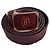 Cartier Gürtel Dunkelrot Leder Goldfarben 75 cm Bordeaux Gold hardware
