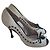 Décolleté Dolce & Gabbana in vernice nera Nero Bianco Silver hardware