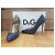D&G Denim-Pumps mit 10cm Absatz Blau Cognac - Ansicht 2
